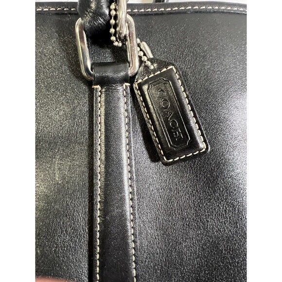 Coach Leather Tote w/ Crossbody Strap Vintage - Picture 6 of 12